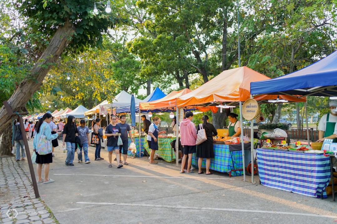 6. ตลาดสีเขียว ถนนคนเดิน KPRU กรีนปิง ตลาดวัฒธรรมวิถีคนชากังราว  ประจำปีงบประมาณ พ.ศ. 2569